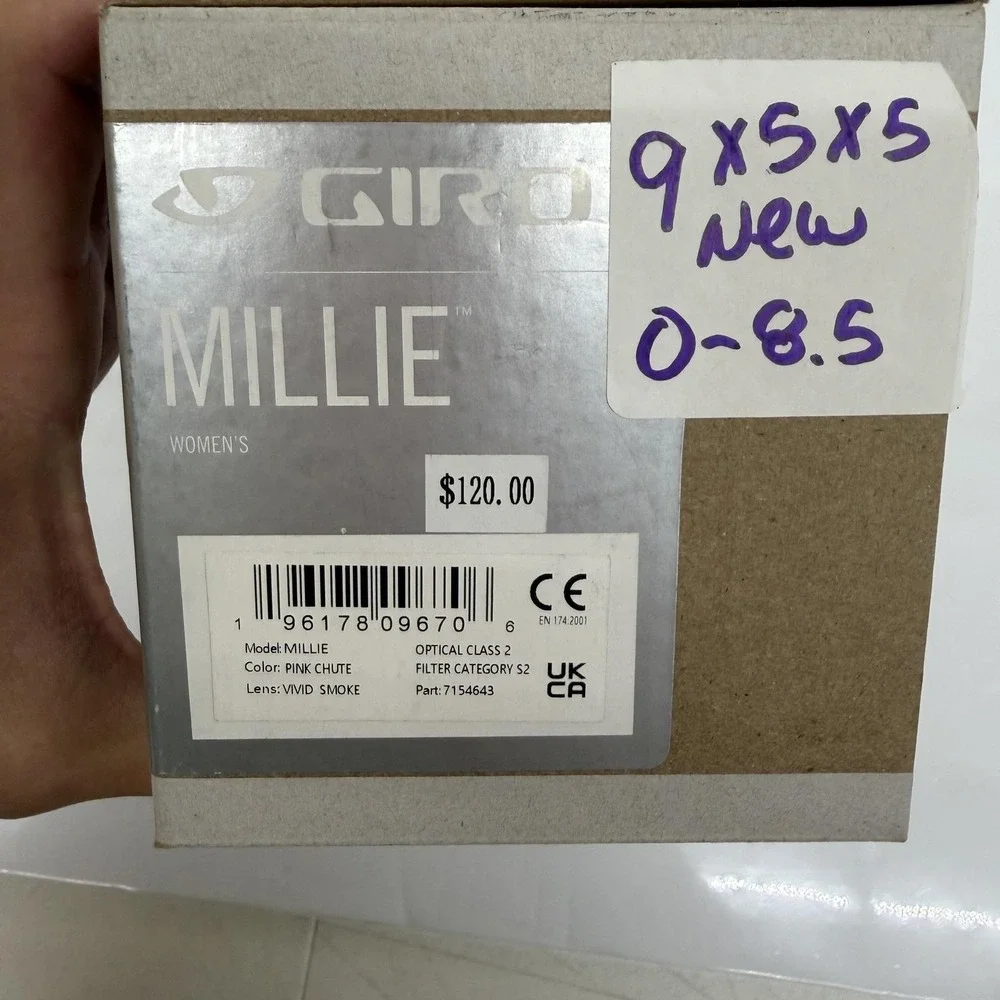 Giro Millie Snow Ski Goggles Womens Pink Chute Vivid Smoke Zeiss Lens Anti-Fog